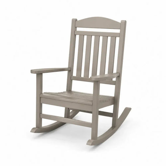Schaukelstuhl aus Kunststoff Beige
